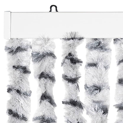 Insect Curtain Light and Dark Grey 90x220 cm Chenille