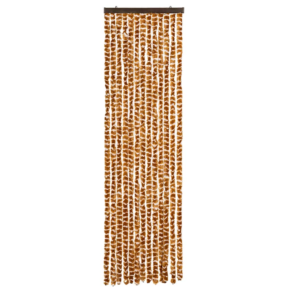 Insect Curtain Ochre and White 56x185 cm Chenille