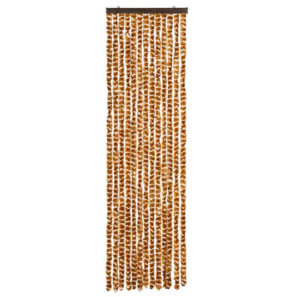Insect Curtain Ochre and White 56x185 cm Chenille