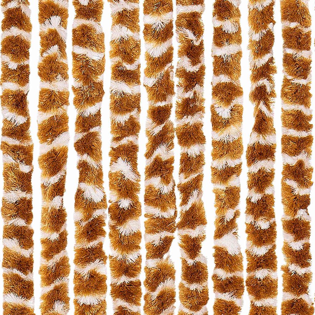 Insect Curtain Ochre and White 56x185 cm Chenille