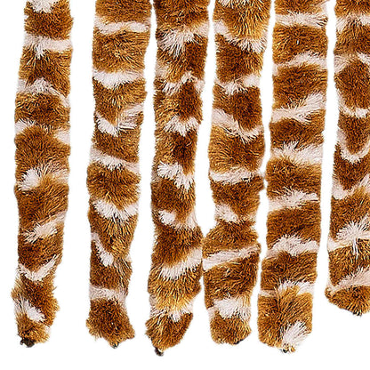 325459 vidaXL Insect Curtain Ochre and White 100x220 cm Chenille
