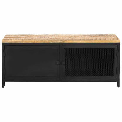 323136 vidaXL Coffee Table 90x50x37 cm Solid Rough Mango Wood