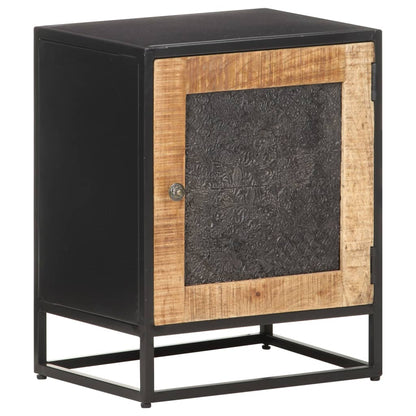 Bedside Cabinet 40x30x50 cm Rough Mango Wood
