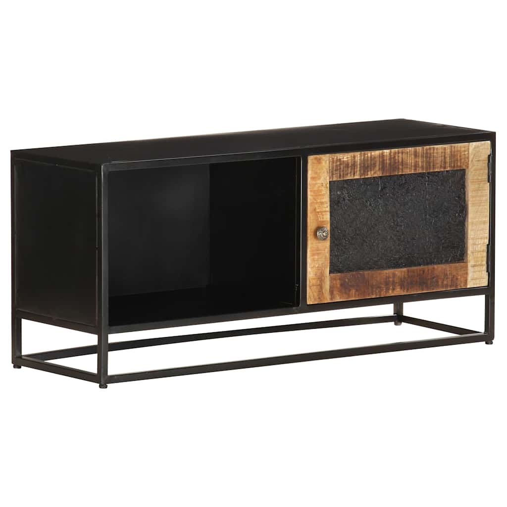 323150 vidaXL TV Cabinet 90x30x40 cm Rough Mango Wood