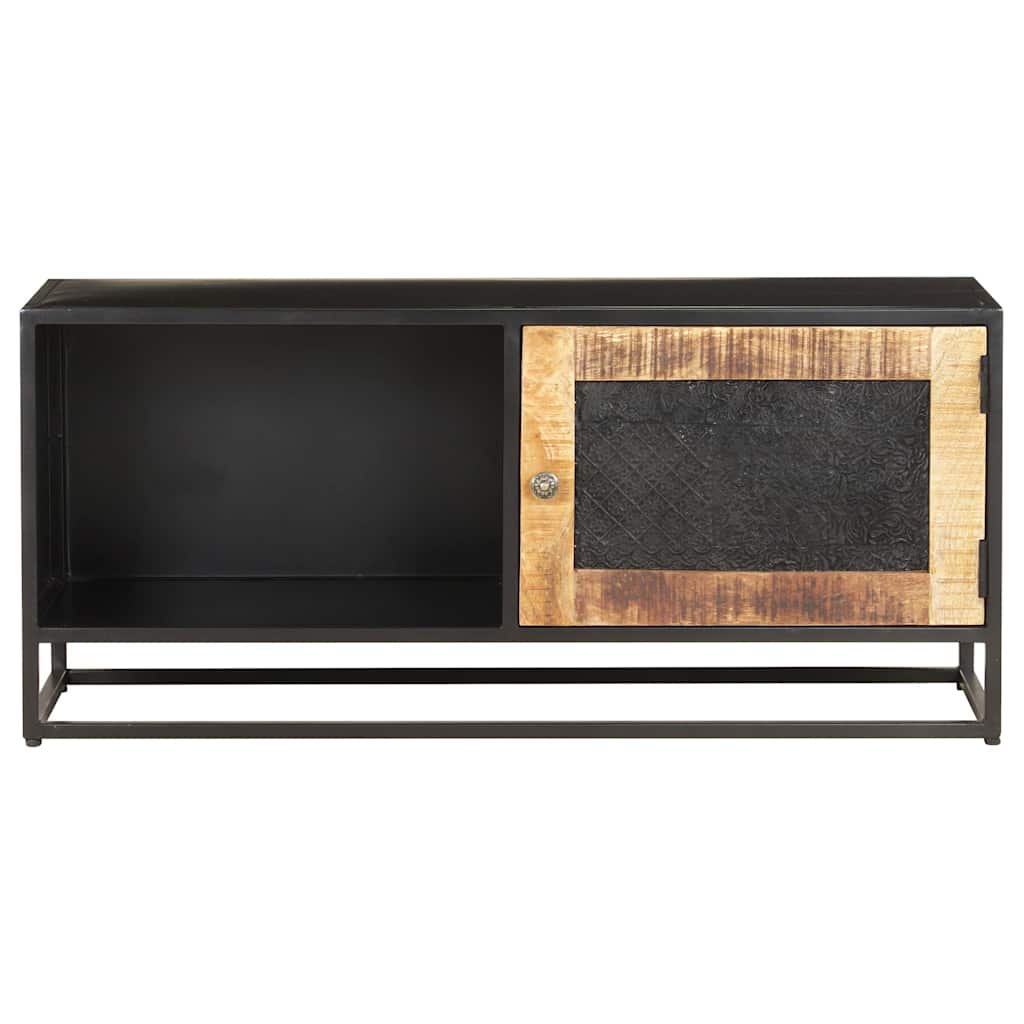 323150 vidaXL TV Cabinet 90x30x40 cm Rough Mango Wood