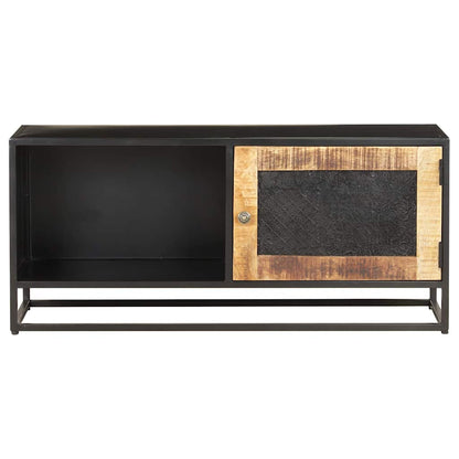 323150 vidaXL TV Cabinet 90x30x40 cm Rough Mango Wood