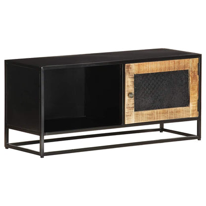 323150 vidaXL TV Cabinet 90x30x40 cm Rough Mango Wood