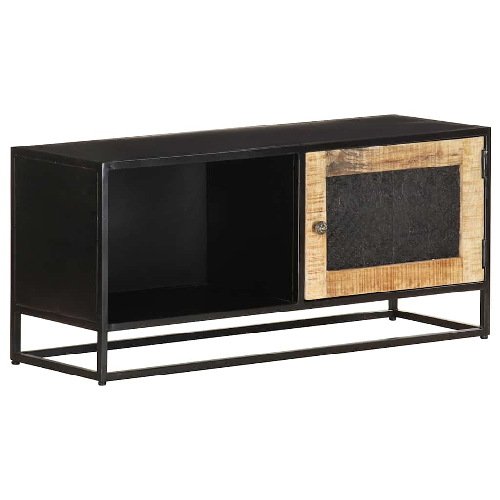 323150 vidaXL TV Cabinet 90x30x40 cm Rough Mango Wood
