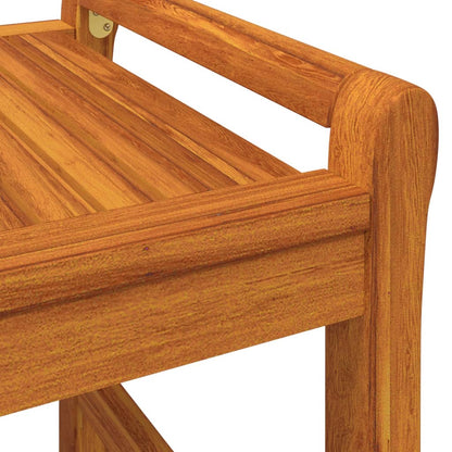 Garden Lounge Set | Cream White | Solid Acacia wood | 2-seater