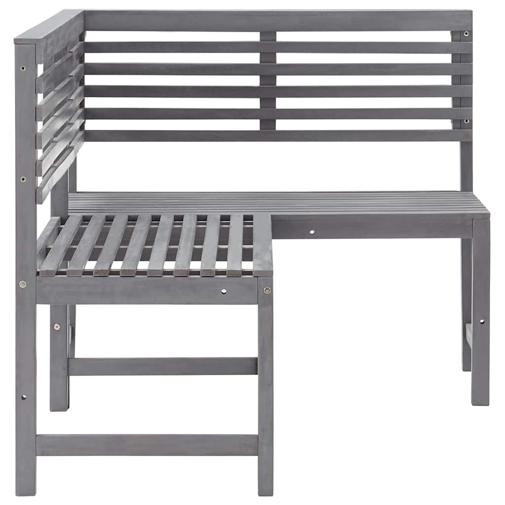 Corner Bench | Grey | Solid acacia wood with a grey wash finish | Medium
