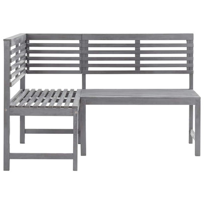 Corner Bench | Grey | Solid acacia wood with a grey wash finish | Medium
