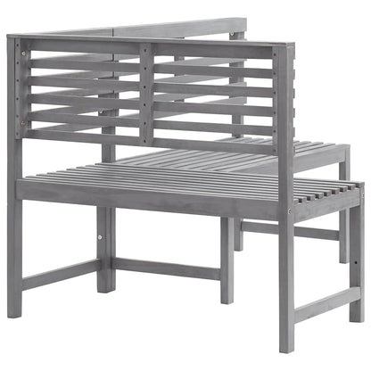 Corner Bench | Grey | Solid acacia wood with a grey wash finish | Medium