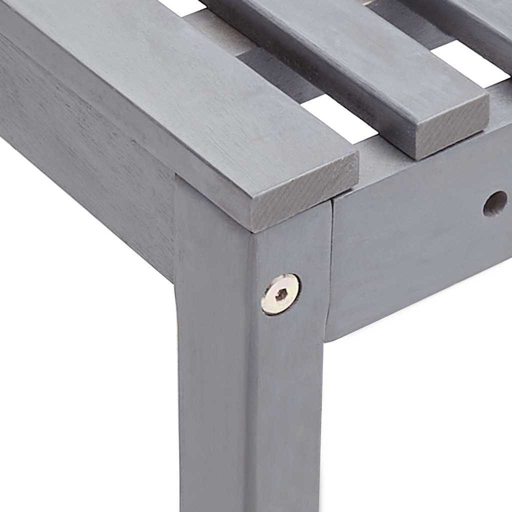 Corner Bench | Grey | Solid acacia wood with a grey wash finish | Medium