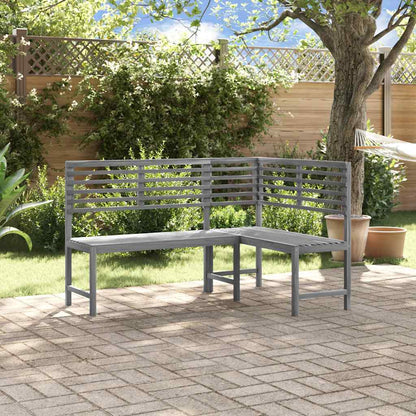 Corner Bench | Grey | Solid acacia wood with a grey wash finish | Medium