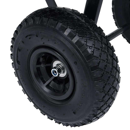92579 vidaXL Garden Tipping Hand Cart 300 kg 75L Black
