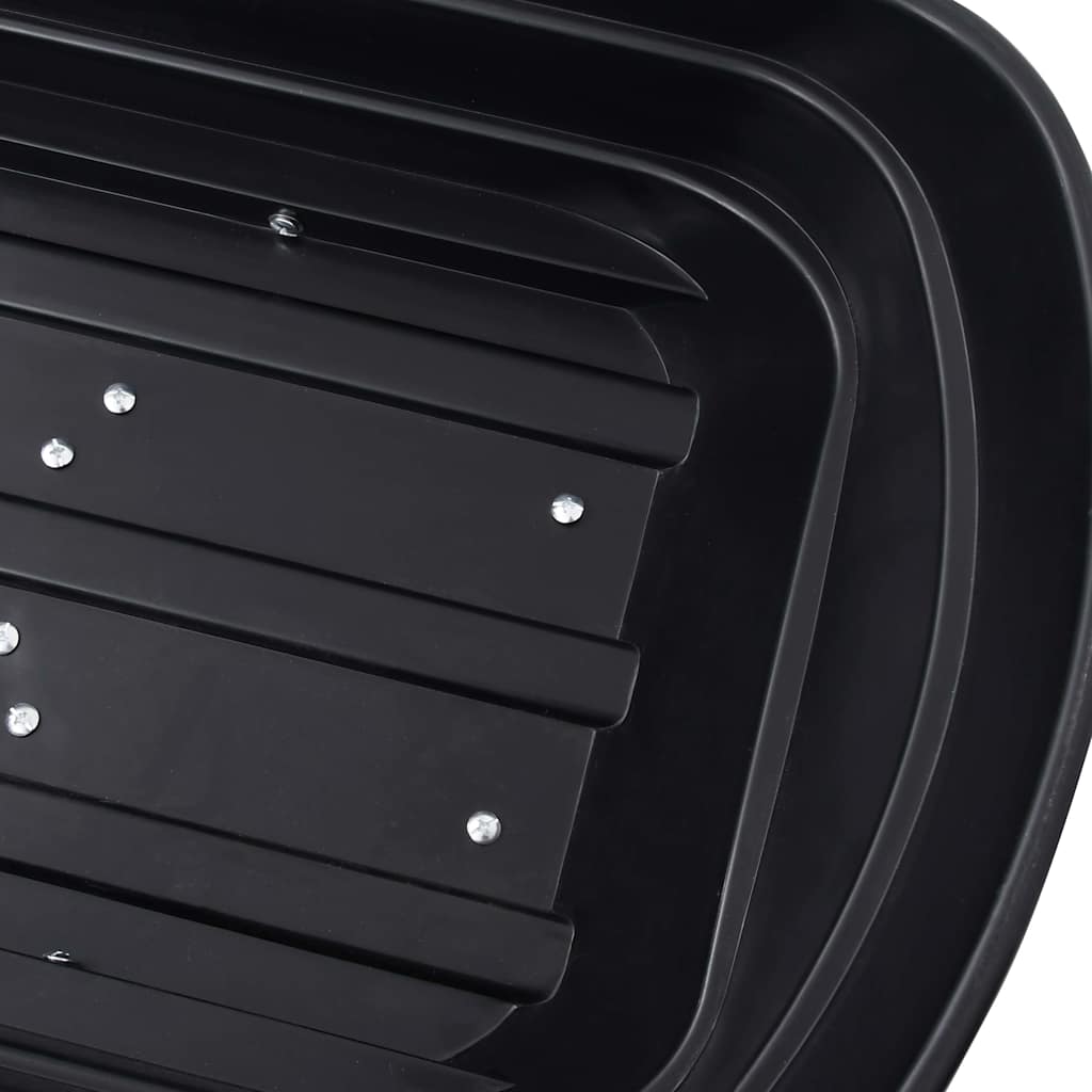 92579 vidaXL Garden Tipping Hand Cart 300 kg 75L Black