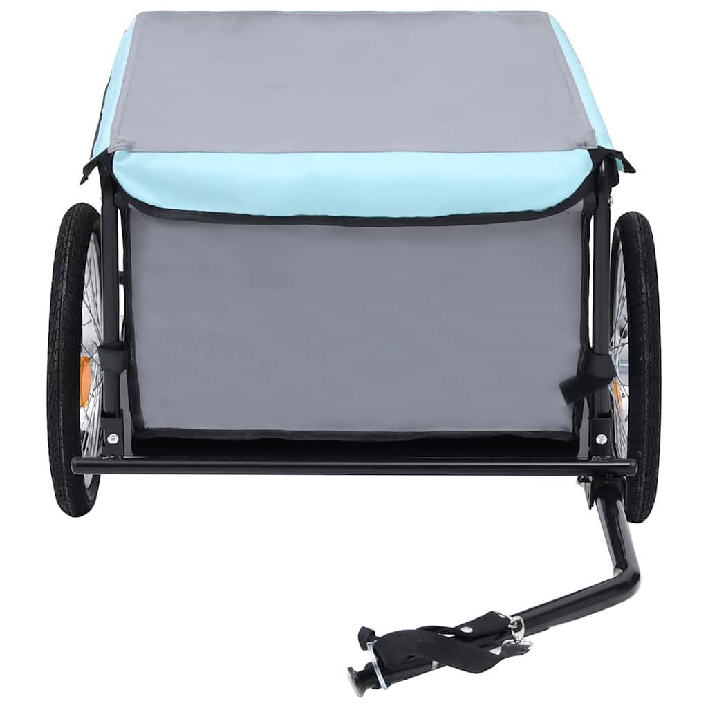 Bike Trailer Grey and Blue 65 kg