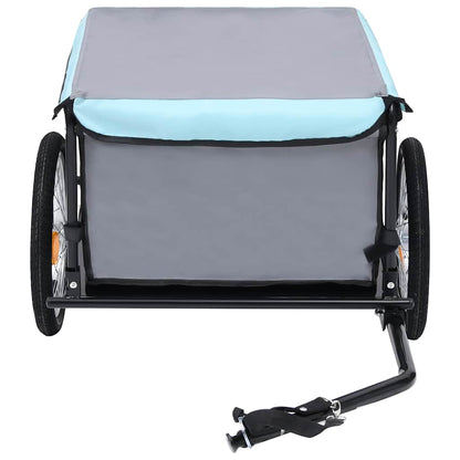 Bike Trailer Grey and Blue 65 kg