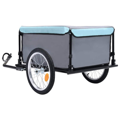Bike Trailer Grey and Blue 65 kg