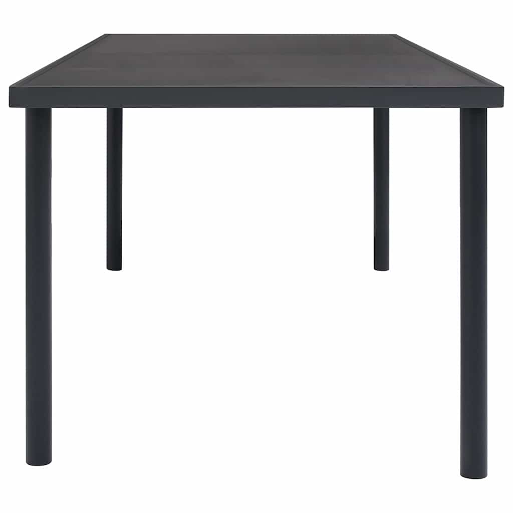 313088 vidaXL Outdoor Dining Table Anthracite 190x90x74 cm Steel