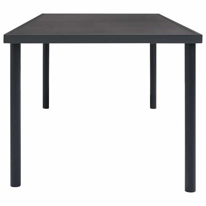 313088 vidaXL Outdoor Dining Table Anthracite 190x90x74 cm Steel