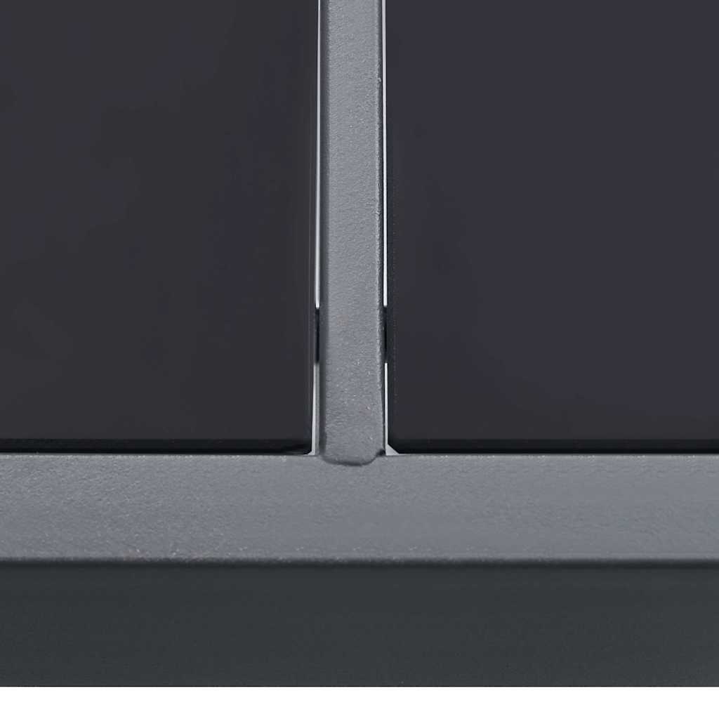 313088 vidaXL Outdoor Dining Table Anthracite 190x90x74 cm Steel