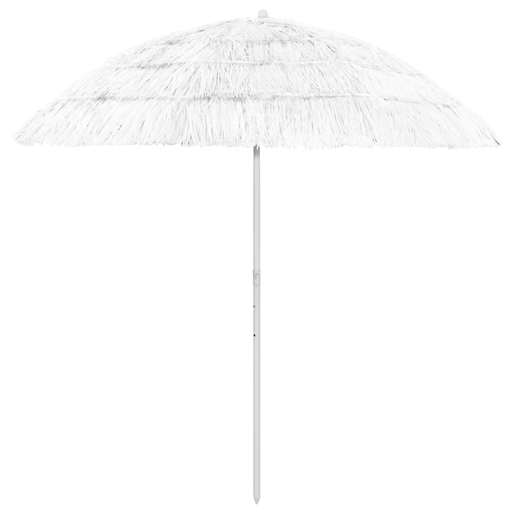 Hawaii Beach Parasol | White | Polyester | Large | Tiltable