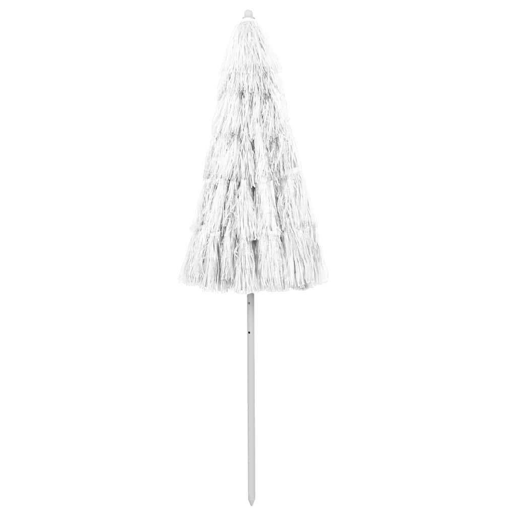 Hawaii Beach Parasol | White | Polyester | Large | Tiltable
