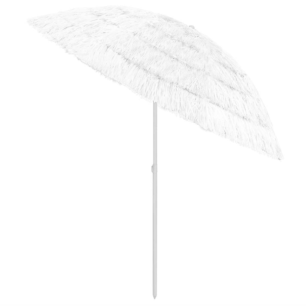 Hawaii Beach Parasol | White | Polyester | Large | Tiltable