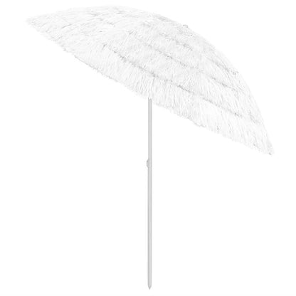 Hawaii Beach Parasol | White | Polyester | Large | Tiltable