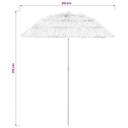 Hawaii Beach Parasol White 240 cm