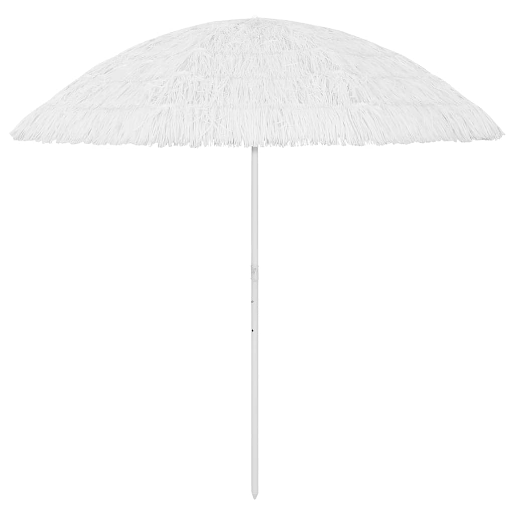 314702 vidaXL Hawaii Beach Parasol White 300 cm