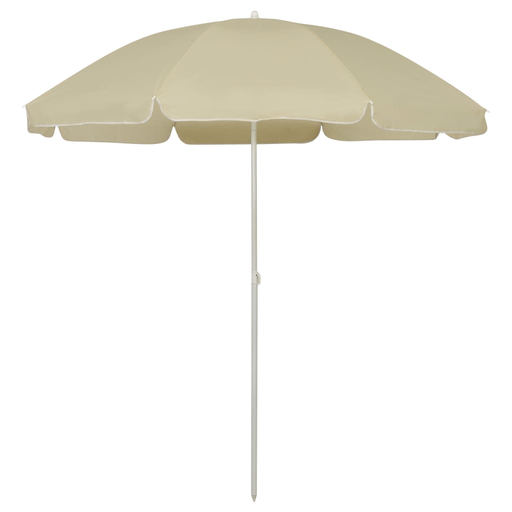 Beach Parasol Sand Yellow 240 cm