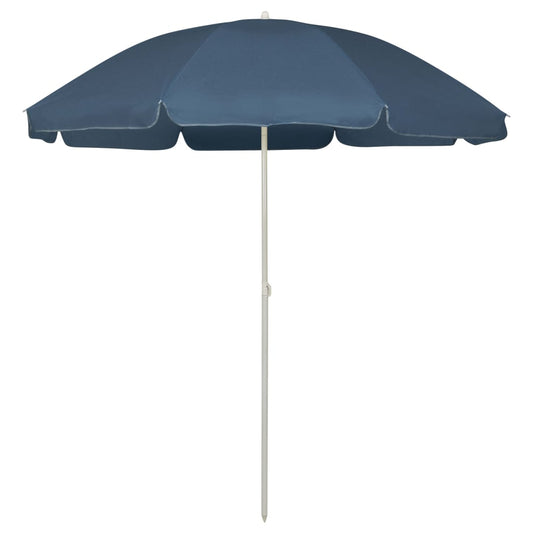 Beach Parasol | Blue | Polyester | Medium | Tiltable | Beach Parasol