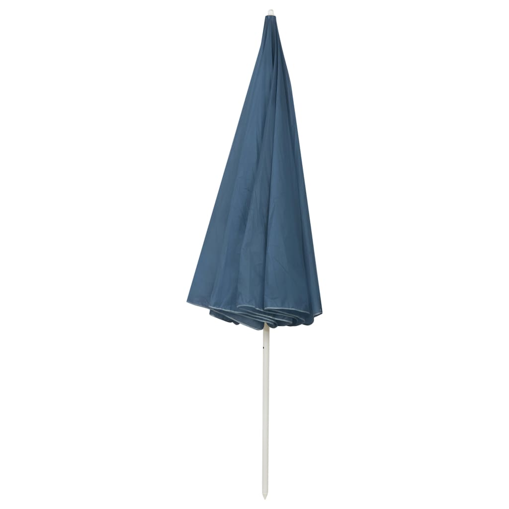 Beach Parasol | Blue | Polyester | Large | UV-resistant materials