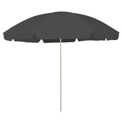 Beach Parasol | Anthracite | Polyester | Large | Tiltable | Beach Parasol