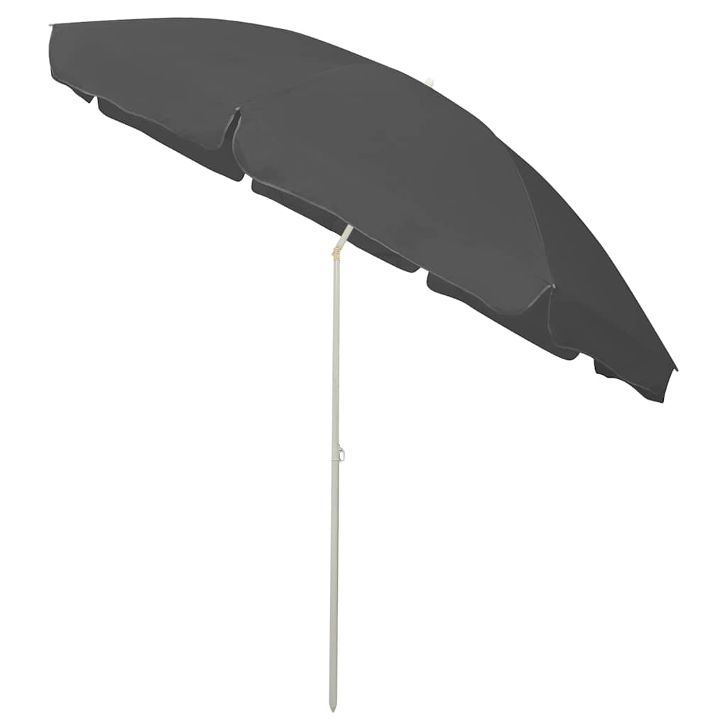Beach Parasol | Anthracite | Polyester | Large | Tiltable | Beach Parasol