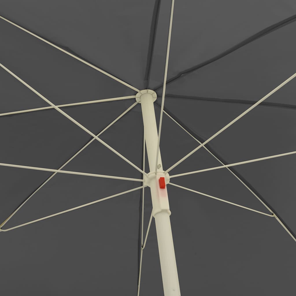 Beach Parasol | Anthracite | Polyester | Large | Tiltable | Beach Parasol