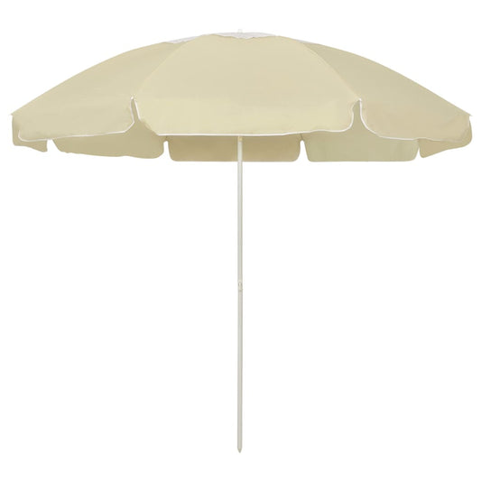 Beach Parasol Sand Yellow 240 cm