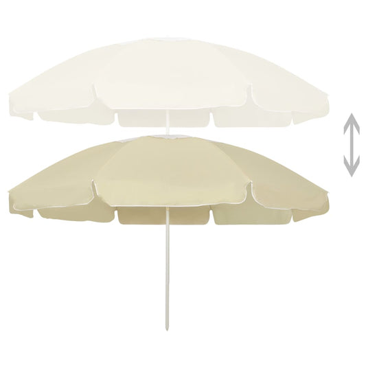 Beach Parasol Sand Yellow 240 cm
