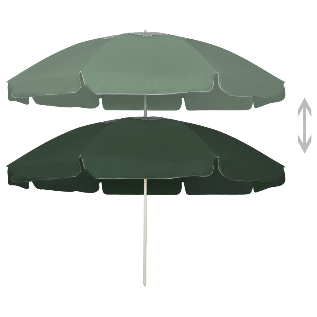 Beach Parasol Green 240 cm