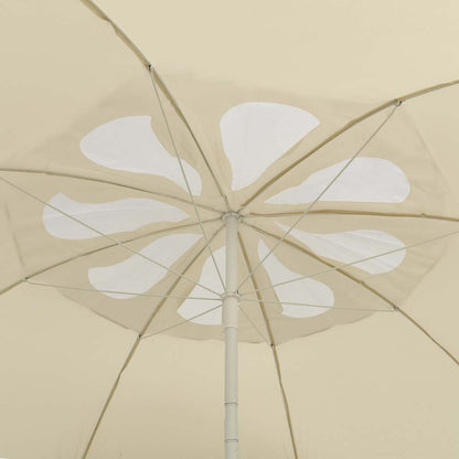 Beach Parasol | Sand Yellow | Polyester | 300 cm | Tiltable