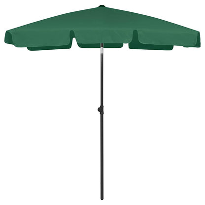 Beach Parasol | Green | Polyester | 180x120 cm | Tiltable | Beach Parasol