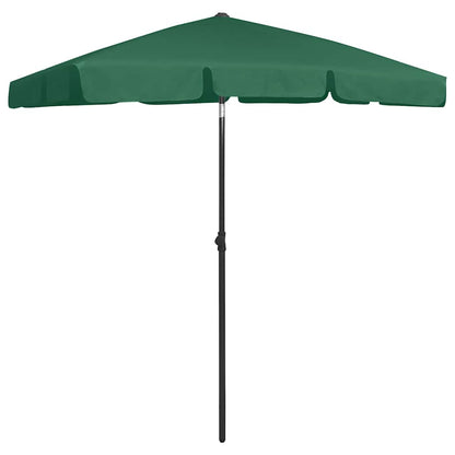 Beach Parasol | Green | Polyester | 180x120 cm | Tiltable | Beach Parasol