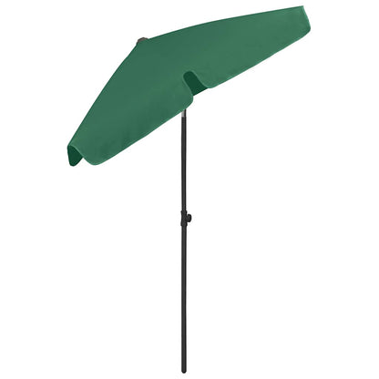 Beach Parasol | Green | Polyester | 180x120 cm | Tiltable | Beach Parasol