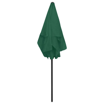 Beach Parasol | Green | Polyester | 180x120 cm | Tiltable | Beach Parasol