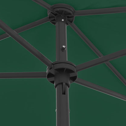 Beach Parasol | Green | Polyester | 180x120 cm | Tiltable | Beach Parasol