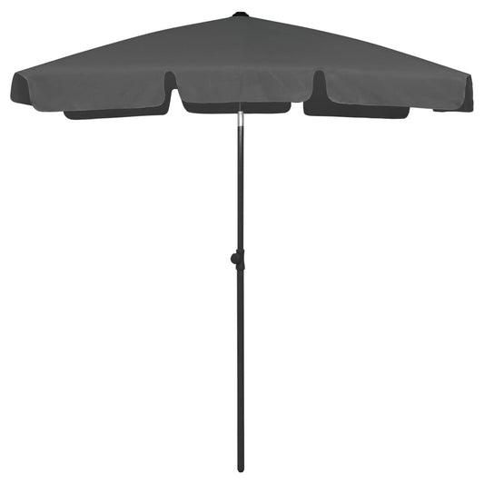 Beach Parasol | Anthracite | Polyester | 180cm x 120cm