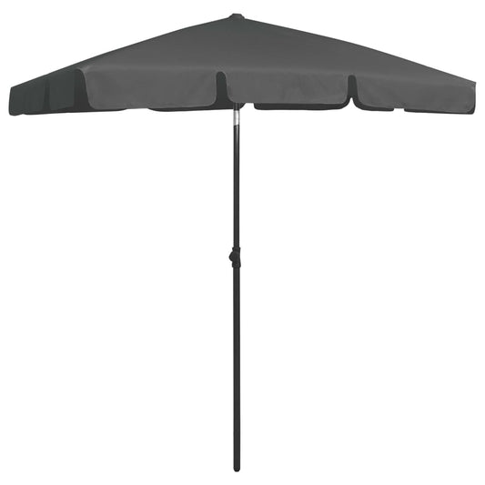 Beach Parasol | Anthracite | Polyester | 180cm x 120cm