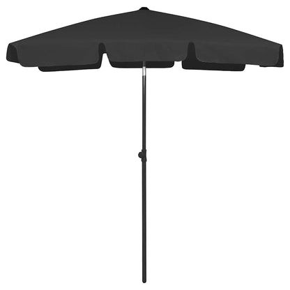 Beach Parasol | Black | Polyester | Medium | Tiltable | Beach Parasol